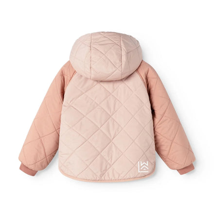 Liewood Jackson Omkeerbare Jas Pale Tuscany Mix met kap voor extra bedekking, bij De Gele Flamingo