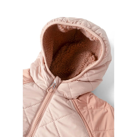 Liewood Jackson Omkeerbare Jas Pale Tuscany Mix met schuine voorzakken voor warme handen, De Gele Flamingo