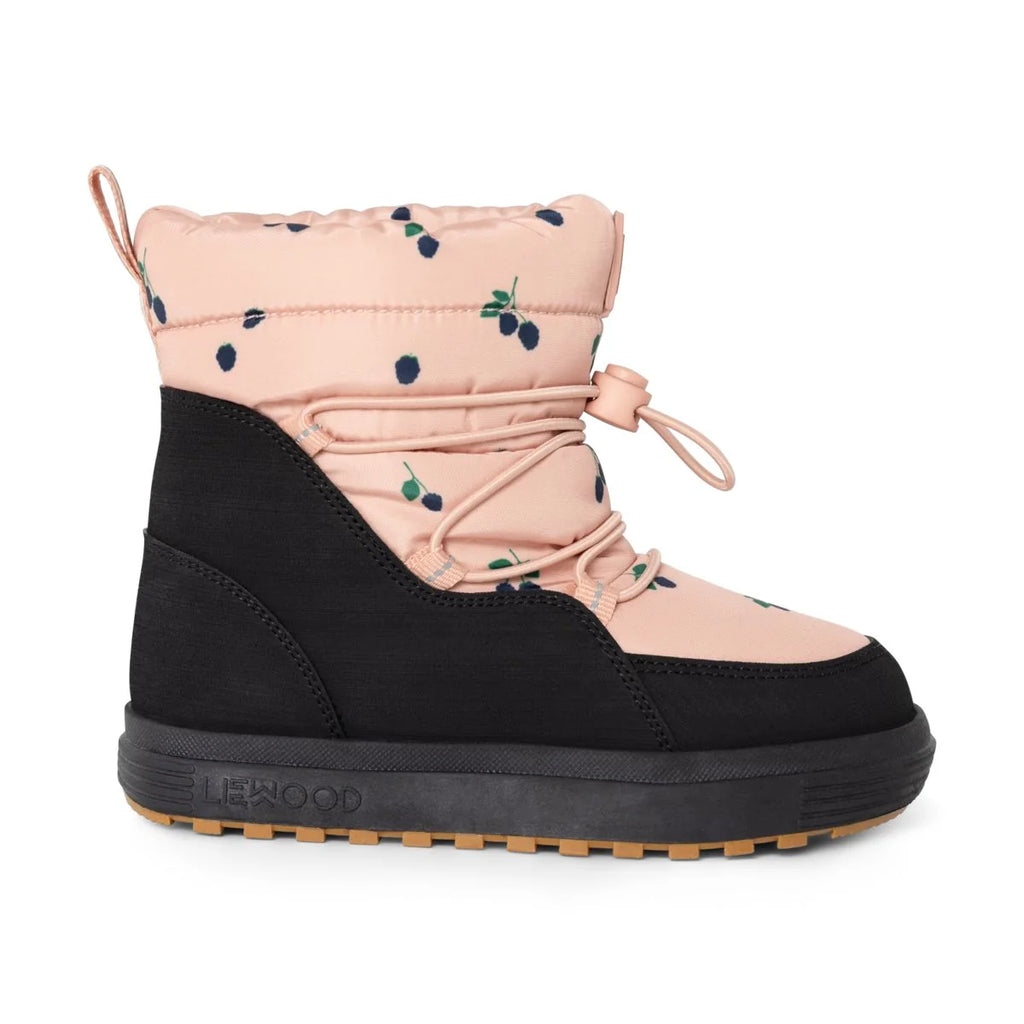 Liewood Zoey Snow Boot Berry / Pale Tuscany met stevige profielzool voor goede grip, De Gele Flamingo