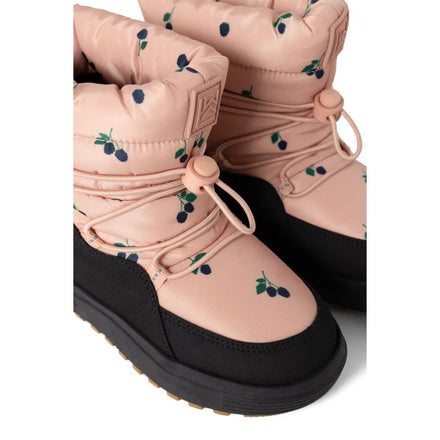 Liewood Zoey Snow Boot Berry / Pale Tuscany met elastisch koord en stopper voor een verstelbare pasvorm