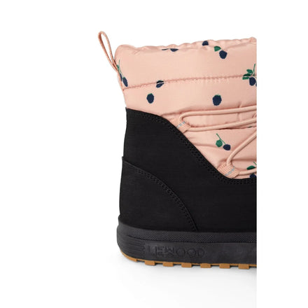 Liewood Zoey Snow Boot Berry / Pale Tuscany met reflecterende details, te koop bij De Gele Flamingo