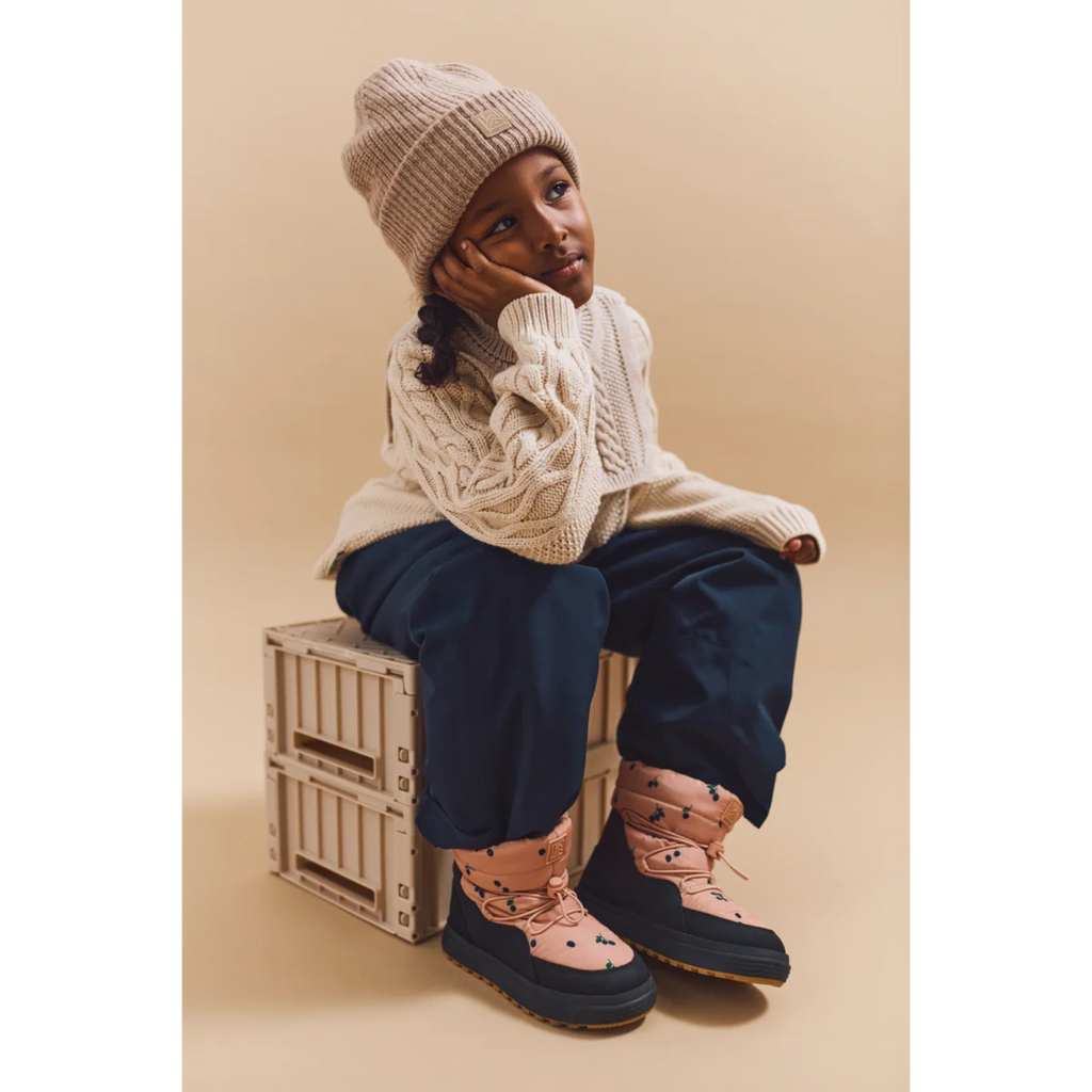 Liewood Zoey Snow Boot Berry / Pale Tuscany, waterafstotende winterlaarzen bij De Gele Flamingo