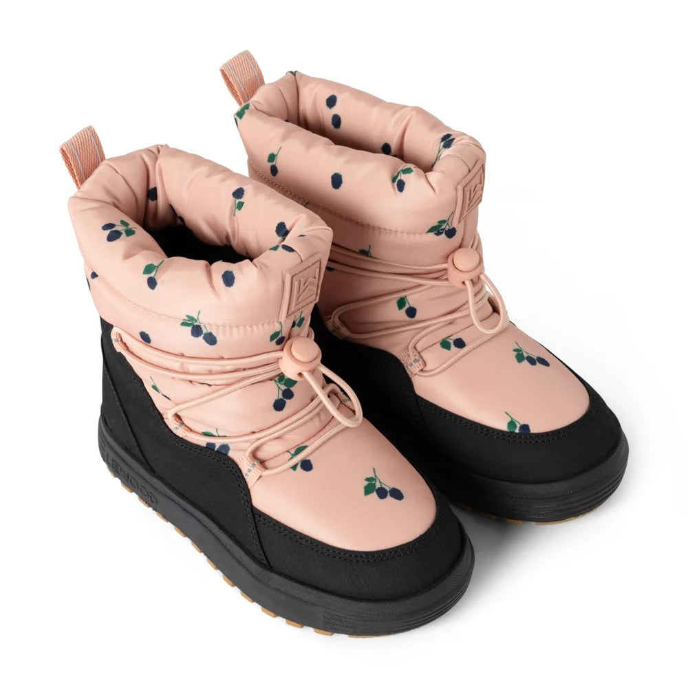 Liewood Zoey Snow Boot Winterlaarzen in Berry / Pale Tuscany, warme kinderlaarzen bij De Gele Flamingo