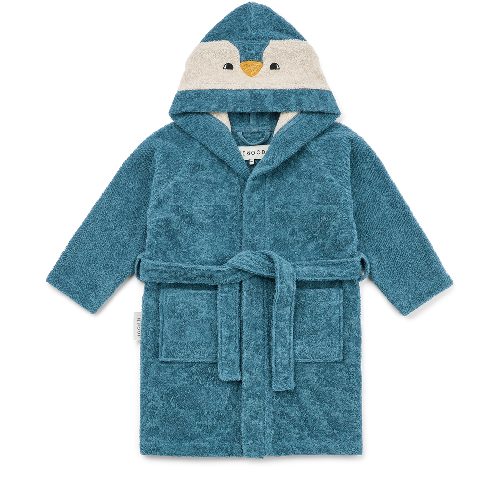 * Liewood Lily Penguin Badjas | Oceanview Mix