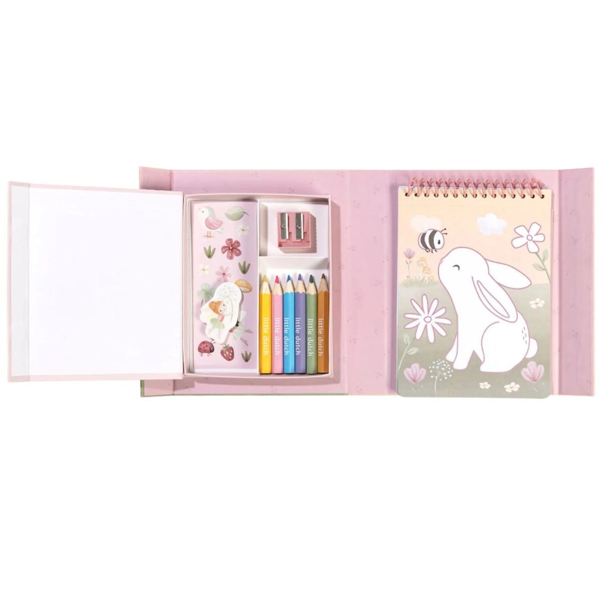 Little Dutch Kleurboek met Magneetsluiting Rosa, creatieve set bij De Gele Flamingo.