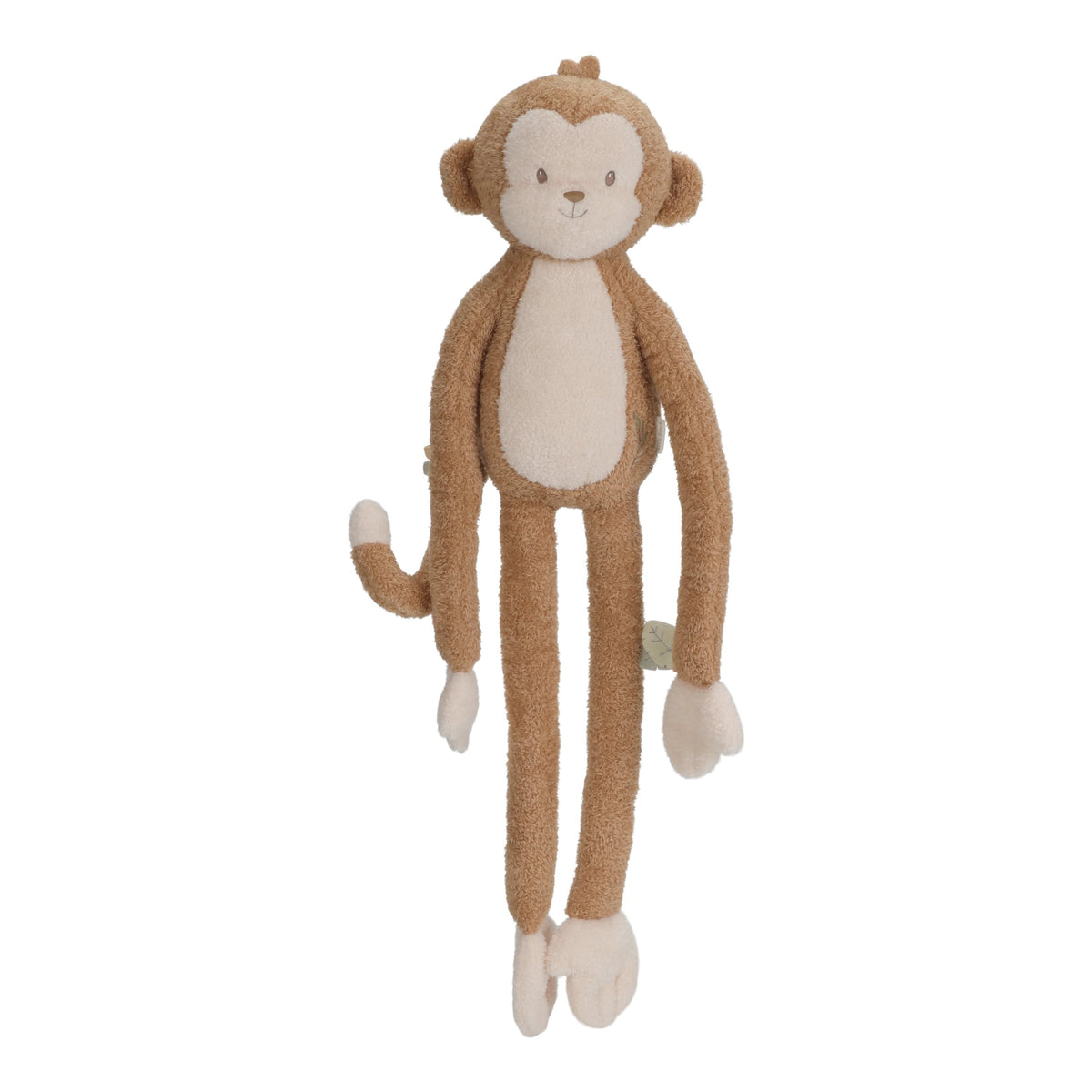 Little Dutch Knuffel Safari Friends Aap XL bij De Gele Flamingo, extra groot aapje met lieve borduursels