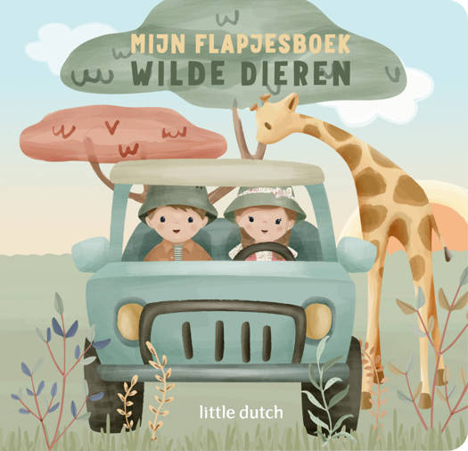 Little Dutch Mijn Flapjesboek Wilde Dieren, kartonboek vanaf 12 maanden bij De Gele Flamingo