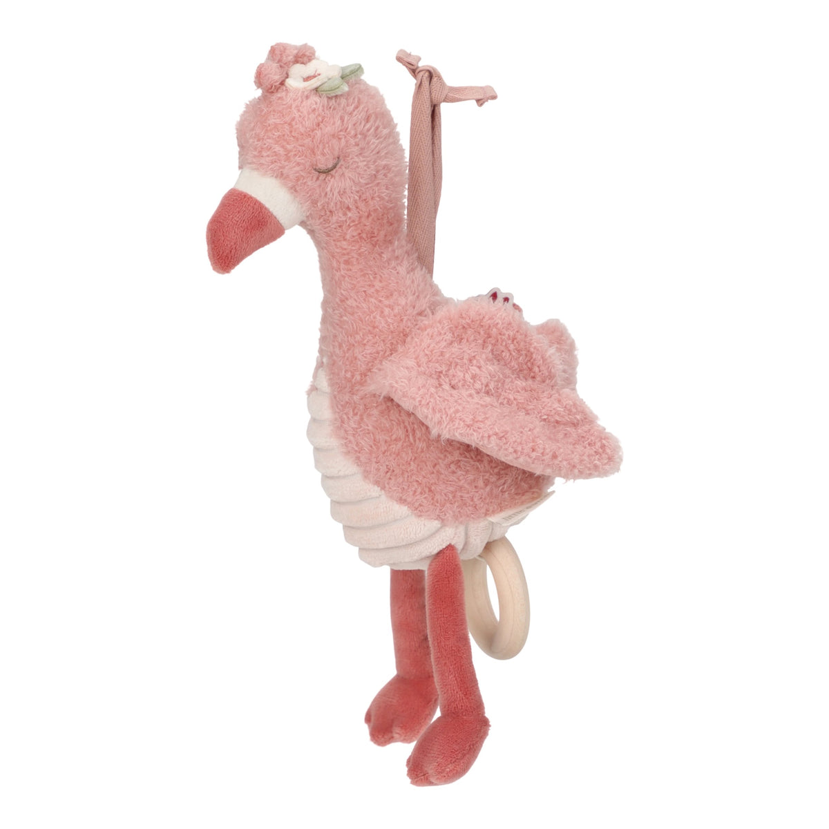 Little Dutch Muziekdoosje Safari Friends Flamingo, zacht en lief bij De Gele Flamingo
