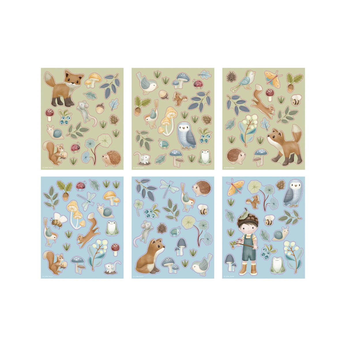Little Dutch Stickerset Forest Friends met meer dan 100 stickers, bij De Gele Flamingo.