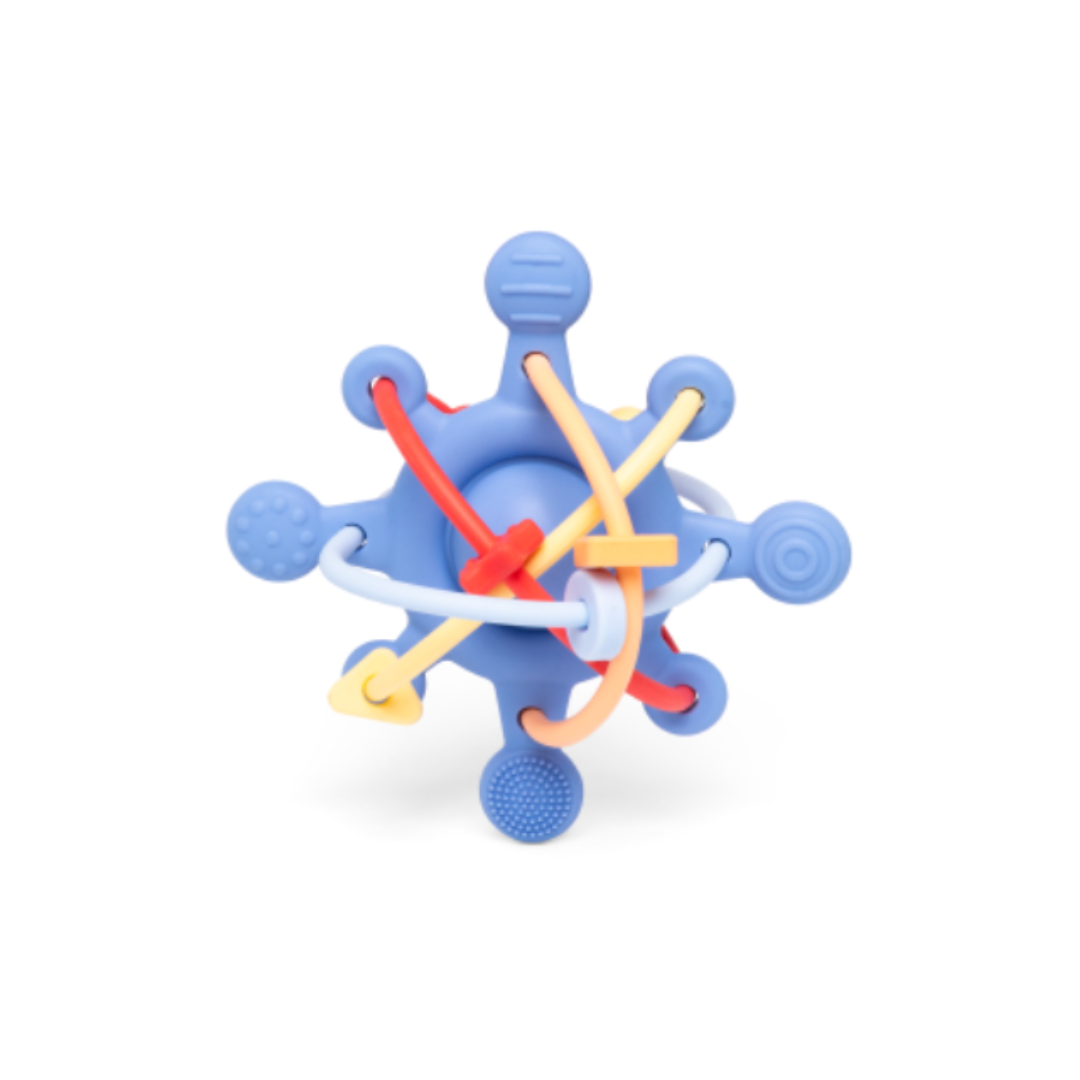 Little L sensorische ster blauw van siliconen met verhoogde structuren