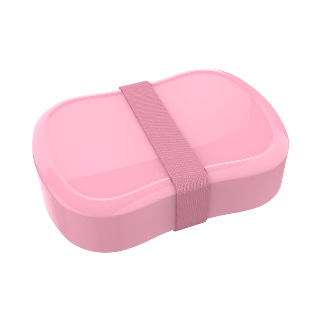 Pastelroze Lunch Buddies brooddoos met stevige elastieksluiting voor school, bij De Gele Flamingo