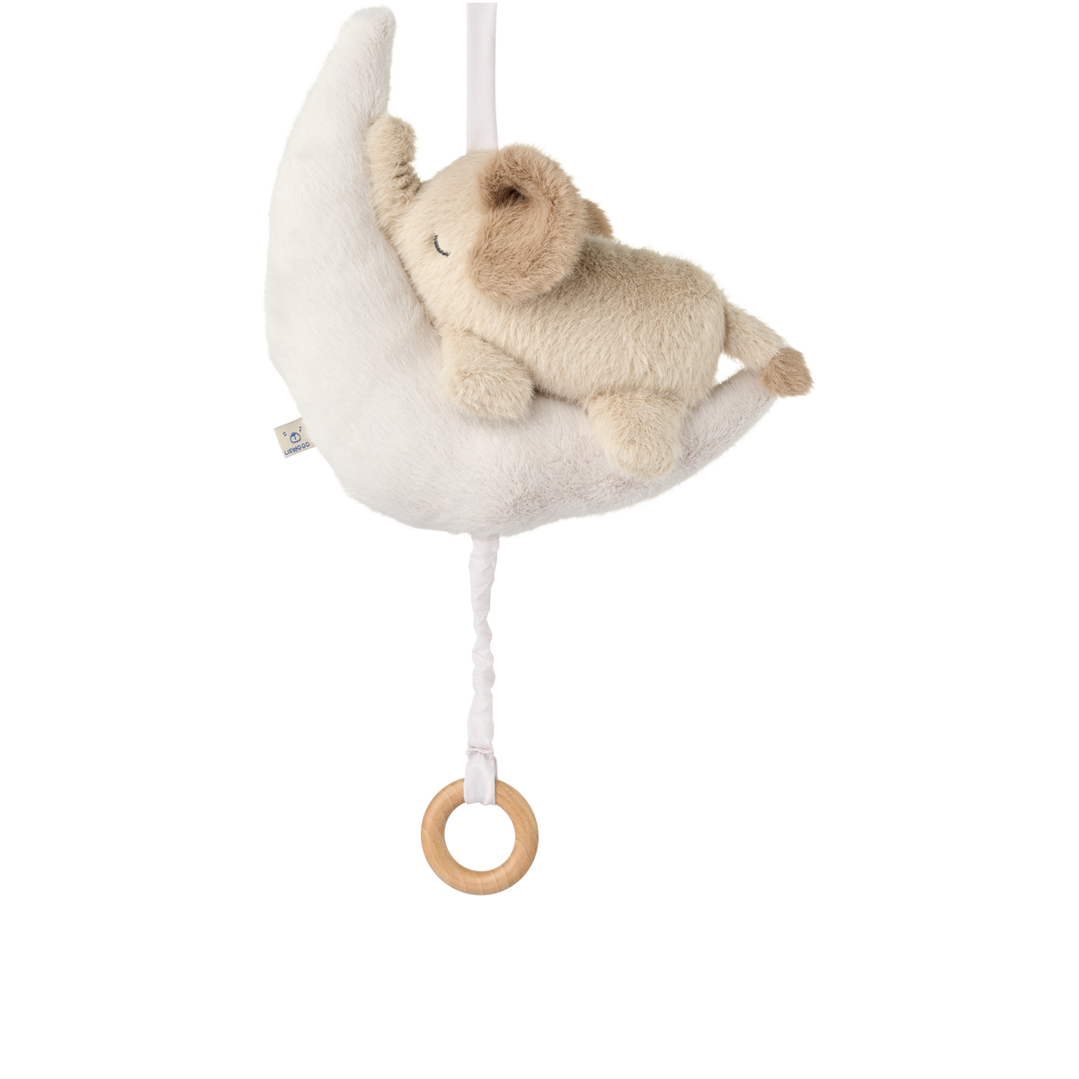 * Liewood Mandy Baby Elephant Muziek Mobiel | Mist / Sandy