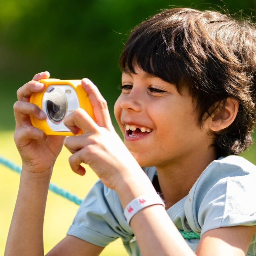 Kidywolf Kidycam waterdichte kindercamera in oranje - vooraanzicht