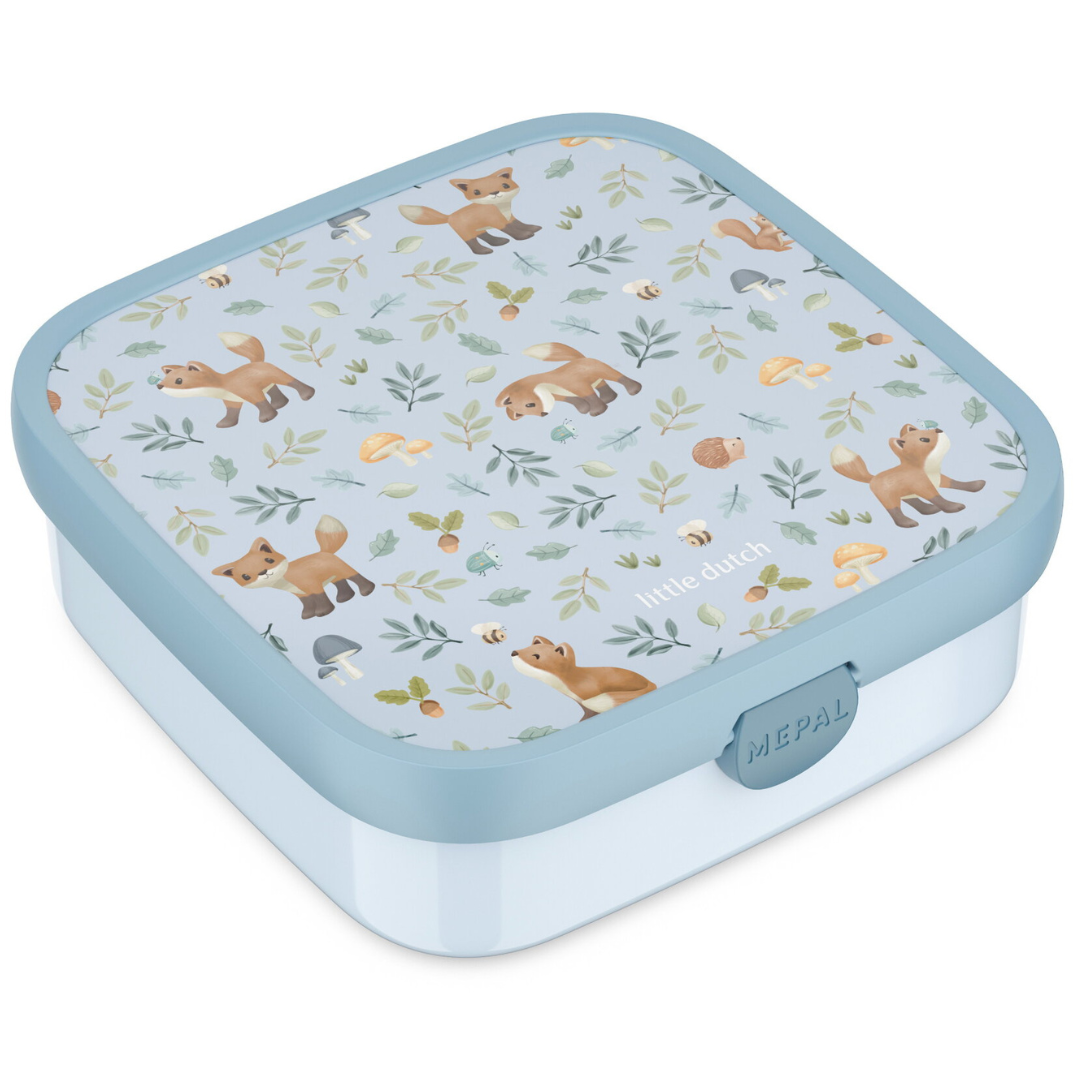 Mepal Little Dutch Bento Lunchbox Campus Groot Forest Friends, 1,3 liter, De Gele Flamingo