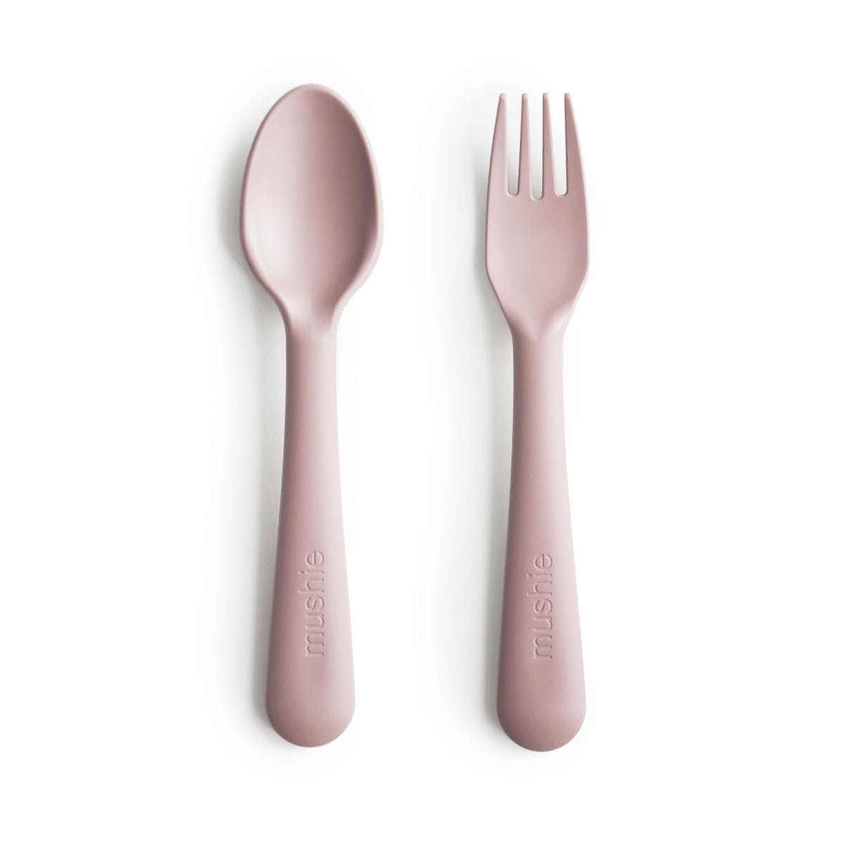 Mushie Bestek Vork & Lepel | Blush