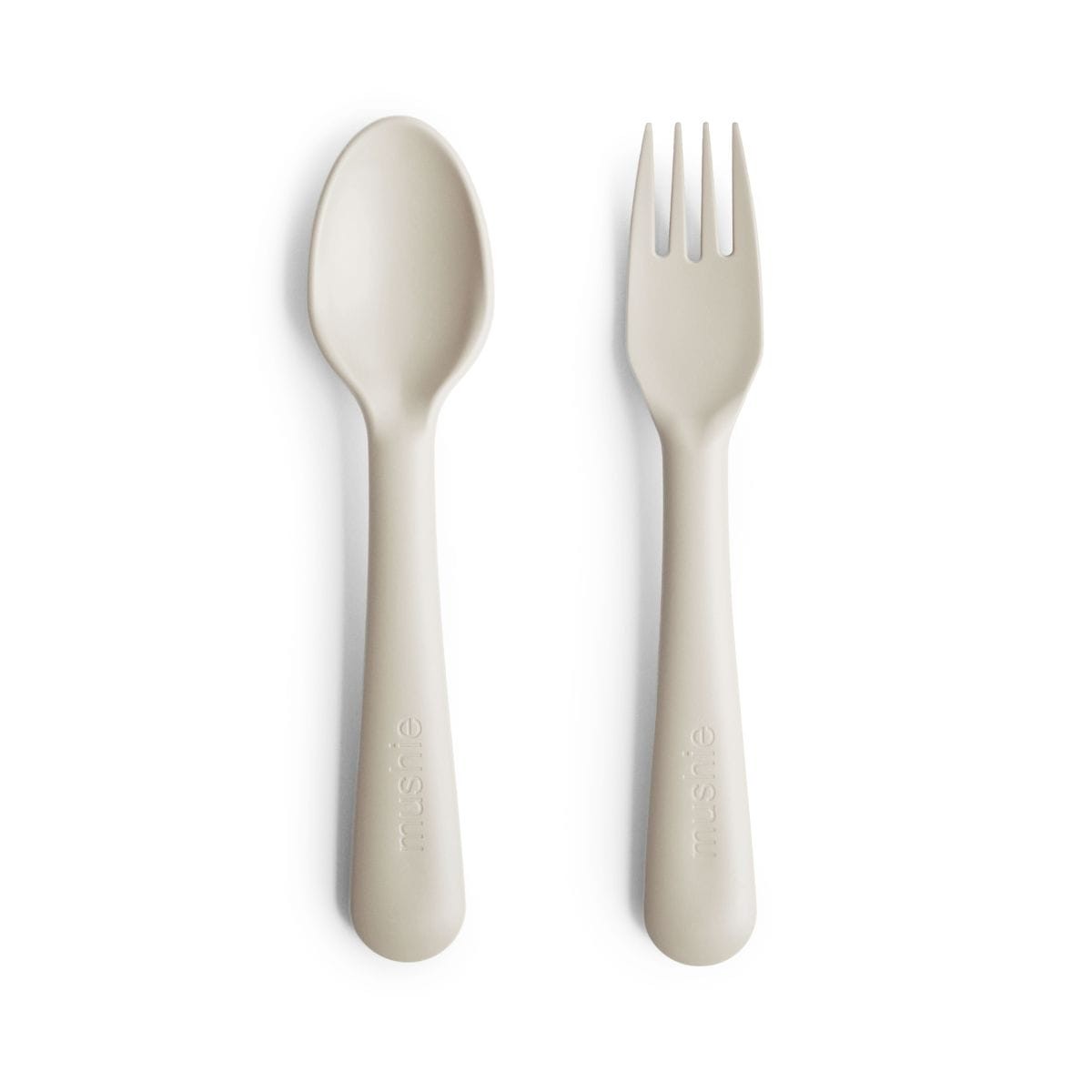Mushie Bestek Vork & Lepel | Ivory