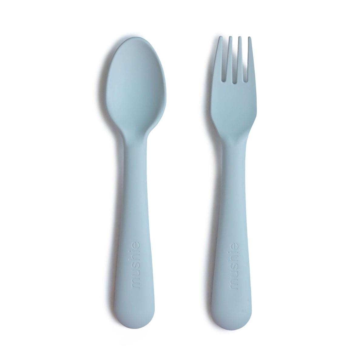 Mushie Bestek Vork & Lepel | Powder Blue