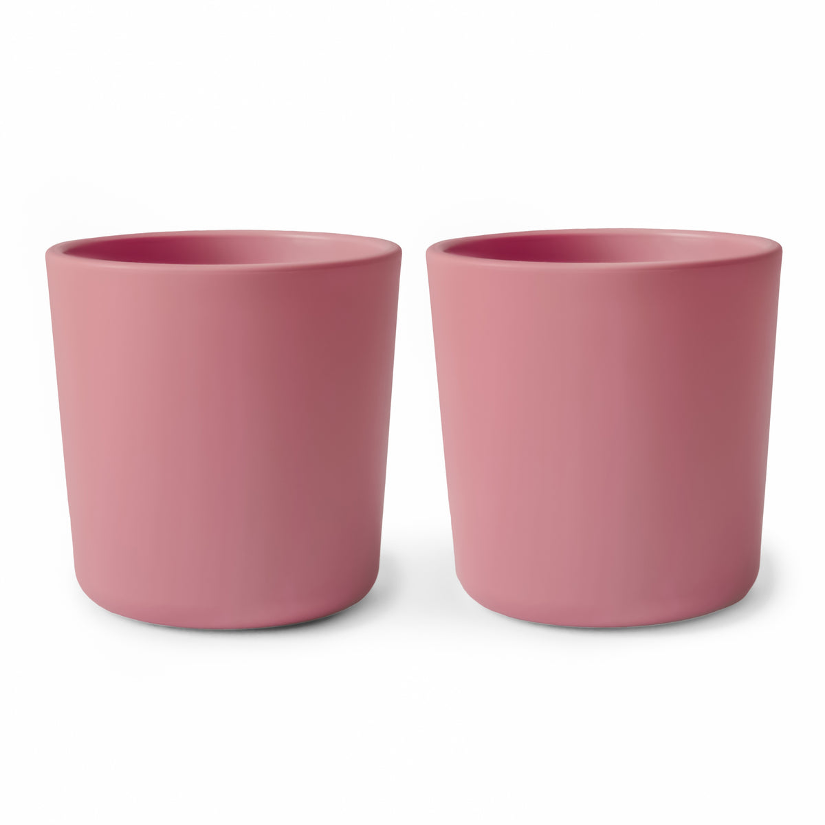 Mushie Drinkbeker Set 2 in Dusty Rose van BPA-vrij polypropyleen, bij De Gele Flamingo