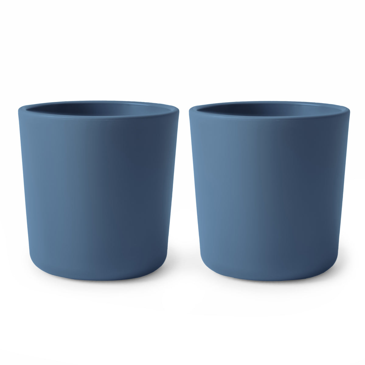Mushie Drinkbeker Set 2 in Twilight Blue, ca. 225 ml per beker, bij De Gele Flamingo