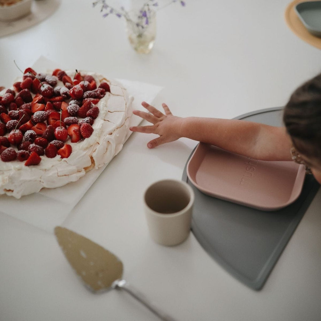 Mushie Bord Vierkant Set 2 | Blush