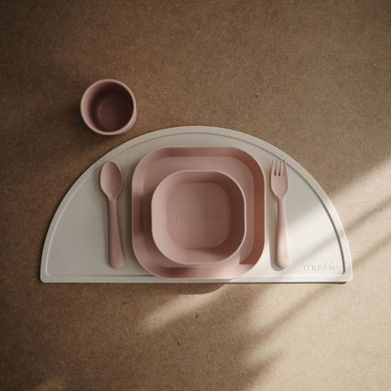 Mushie Bord Vierkant Set 2 | Blush