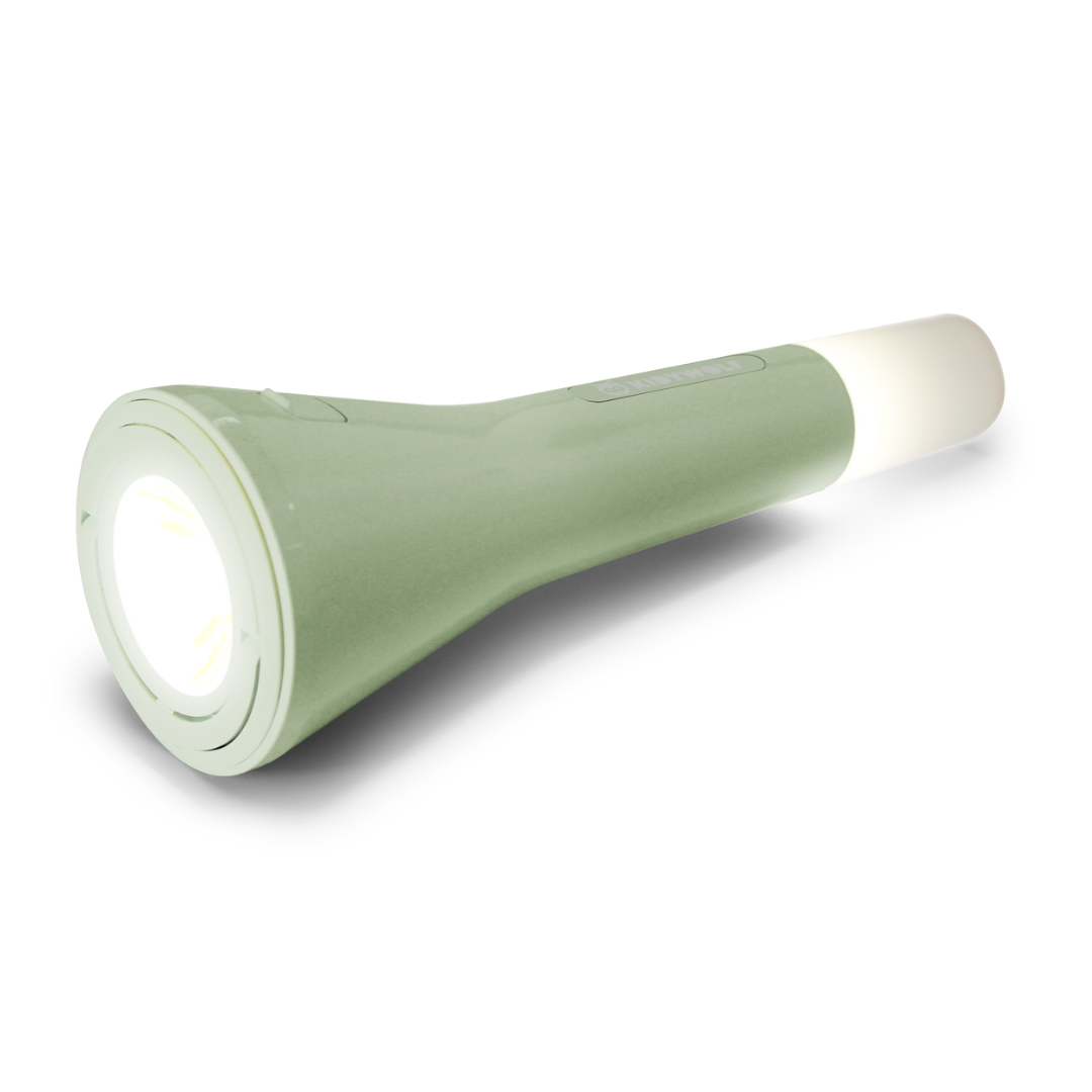 Kidywolf Kidyflashlight kinderzaklamp groen - vooraanzicht