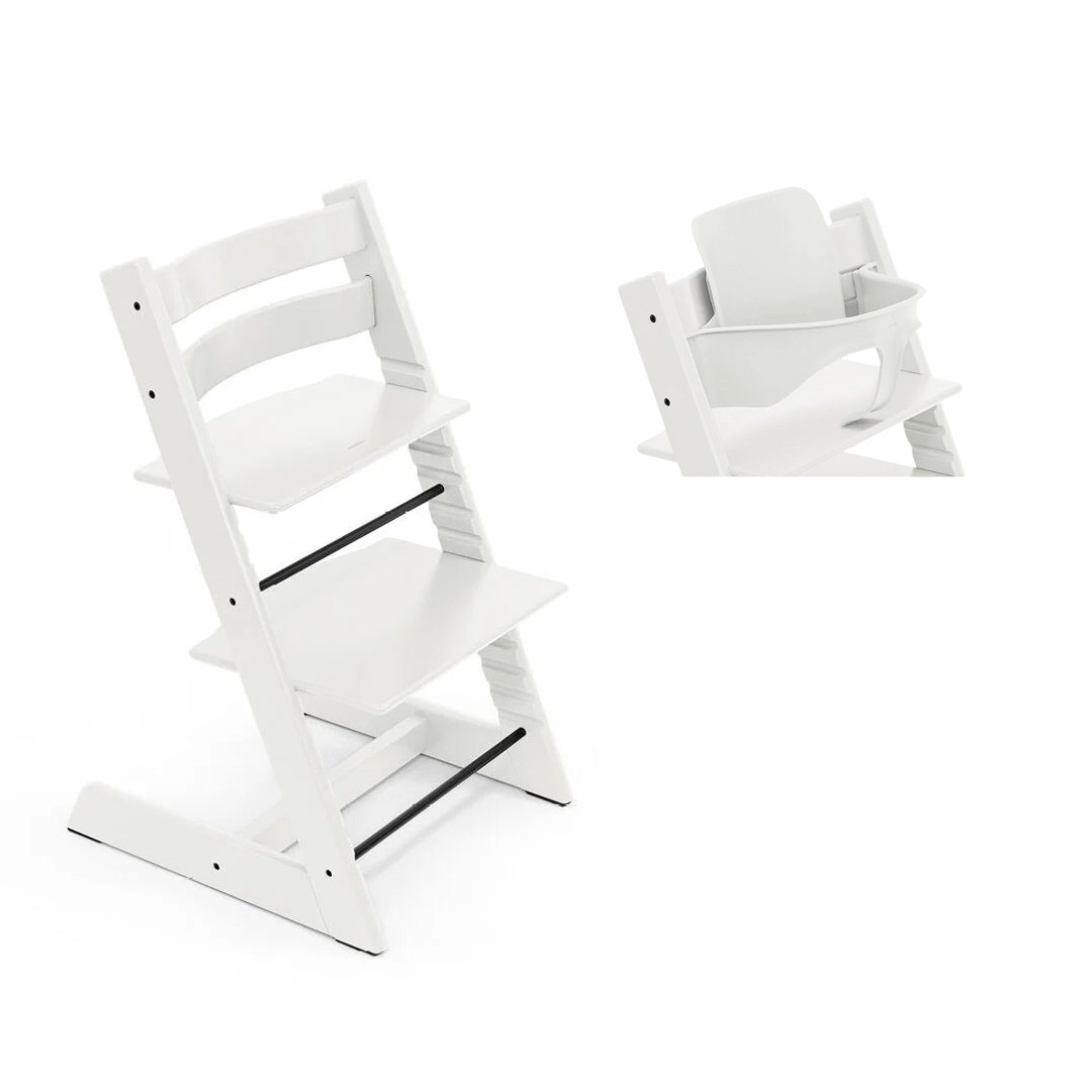 * Stokke® Tripp Trapp® Bundle Stoel + Babyset 2 | White