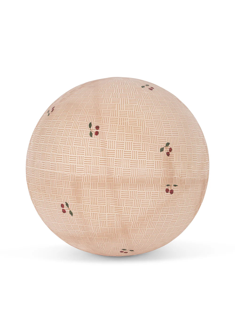 Konges Sløjd Bal in Cherry Blush, klassieke speelbal voor buiten met kersenmotief, bij De Gele Flamingo