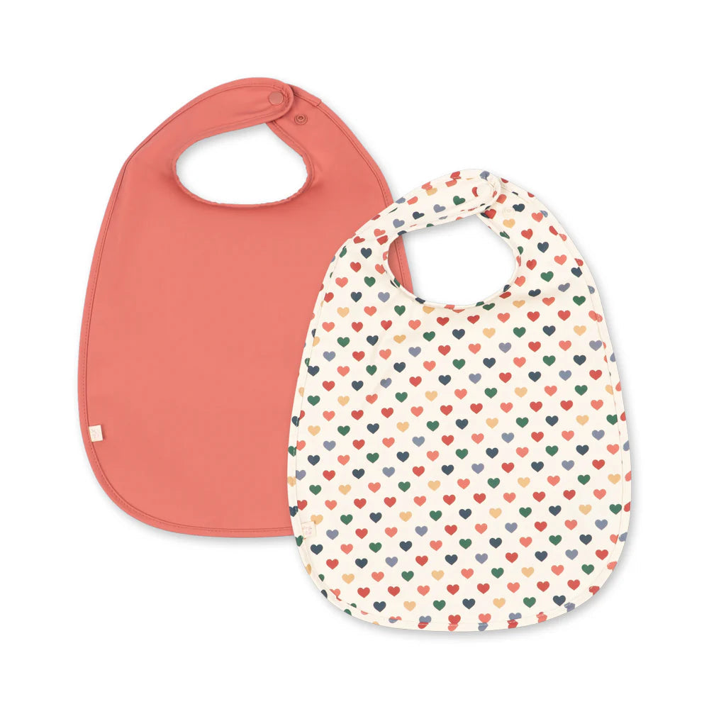 Konges Sløjd Dinner Slab 2ST in Coeur Coloré en Faded Rose, set van twee slabben, bij De Gele Flamingo