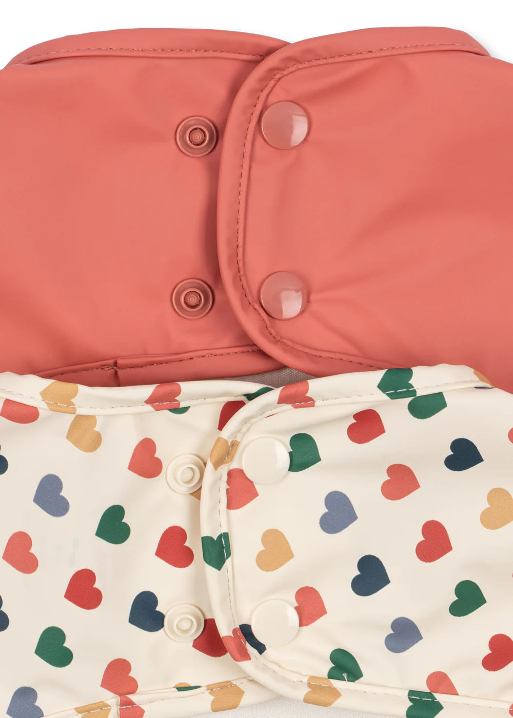Konges Sløjd Dinner Slab Met Mouwen 2ST in Coeur Coloré en Faded Rose, set van twee, bij De Gele Flamingo