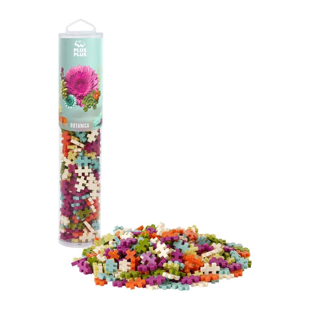 Plus Plus Botanica Mix tube met 240 steentjes in natuurtinten