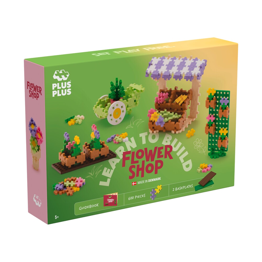 Plus Plus Learn To Build Bloemenwinkel - vooraanzicht van de verpakking