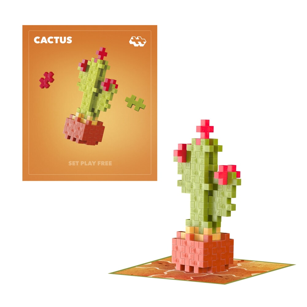 Plus Plus Plant Pack Cactus - vooraanzicht van het zaadzakje