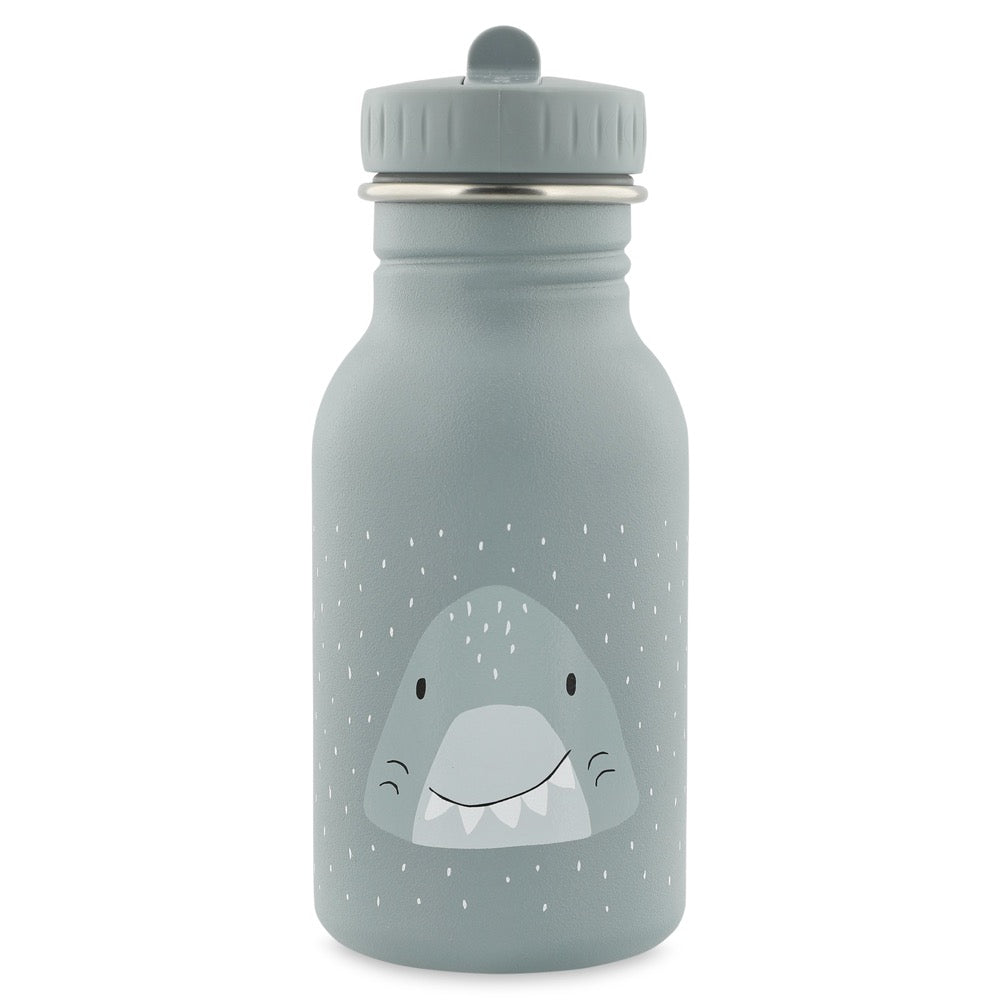 Trixie RVS drinkfles 350 ml met Mr. Shark-design, vooraanzicht