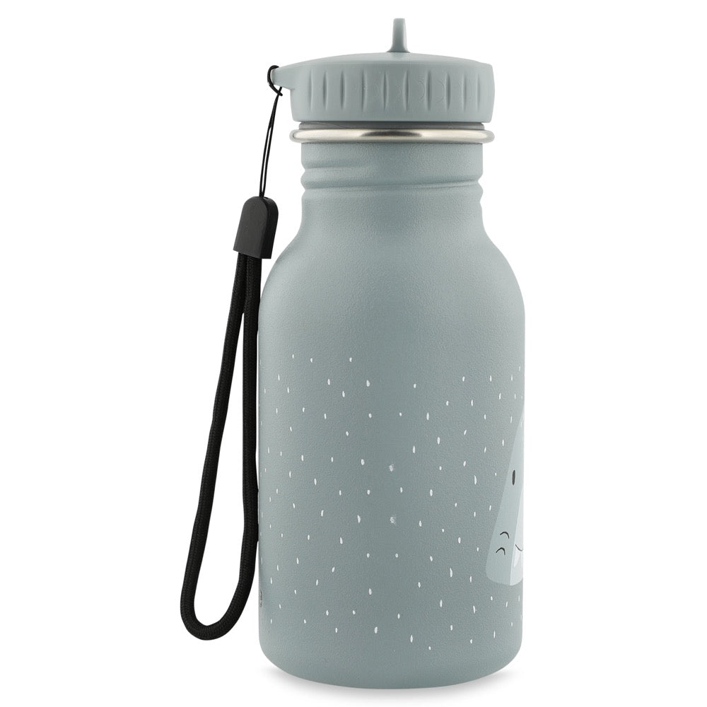 Trixie RVS drinkfles 350 ml met Mr. Shark-design, vooraanzicht