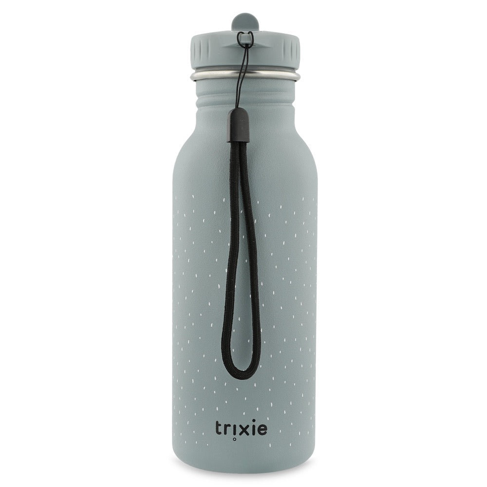 Trixie RVS drinkfles 500 ml met Mr. Shark-design, vooraanzicht