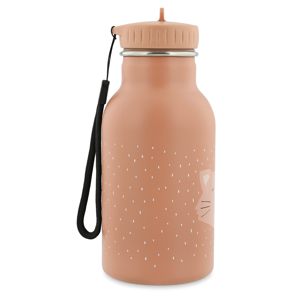 Trixie RVS drinkfles 350 ml met Mrs. Cat kattenprint