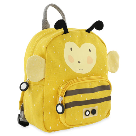 Trixie peuterrugzak Mrs. Bumblebee achterzijde met schouderbanden