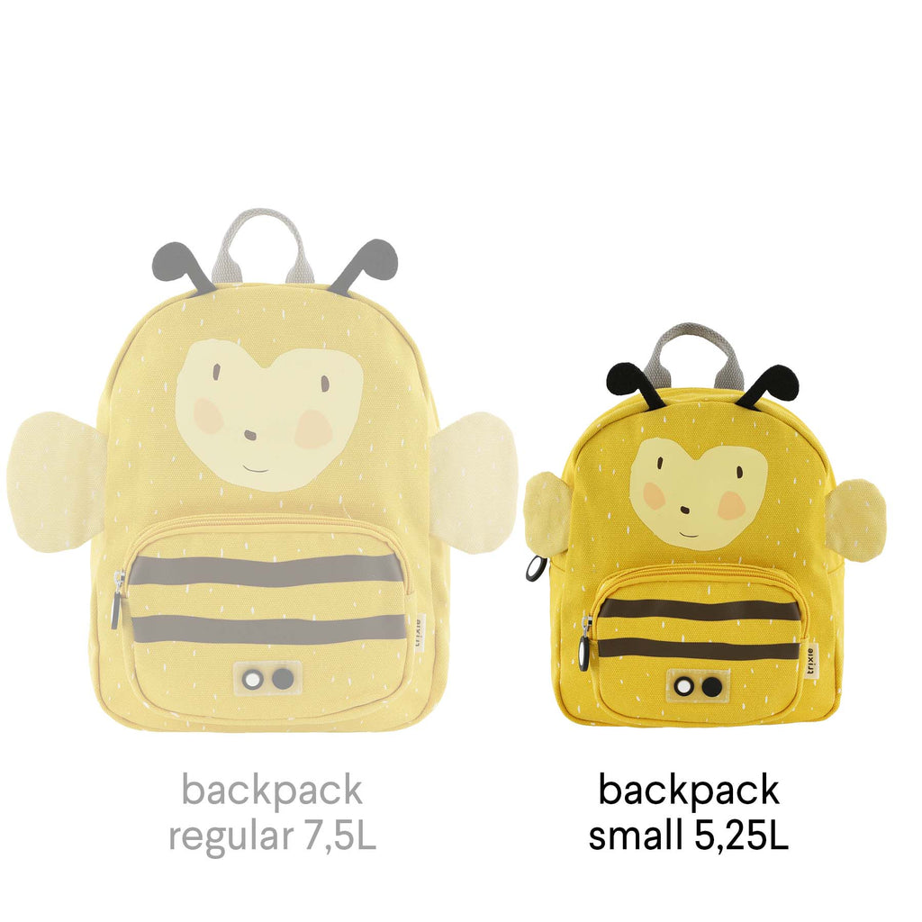 Trixie peuterrugzak Mrs. Bumblebee geopend hoofdvak