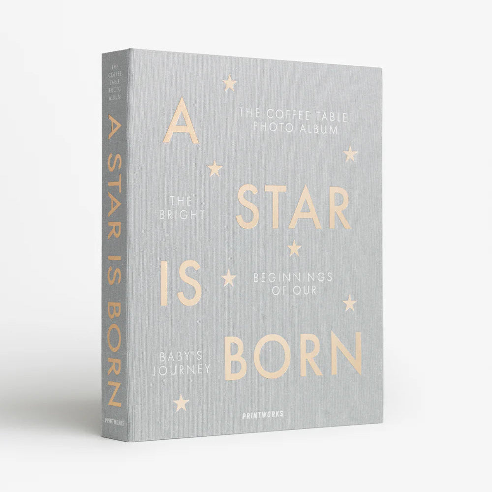 Printworks Fotoalbum A Star Is Born met zachte stoffen omslag, babyalbum bij De Gele Flamingo