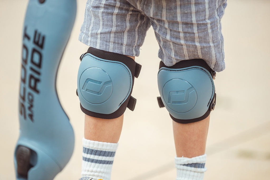 * Scoot & Ride Knie- en elleboogbeschermers | Steel