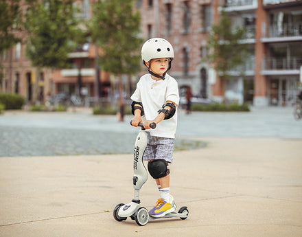 * Scoot & Ride Knie- en elleboogbeschermers | Steel