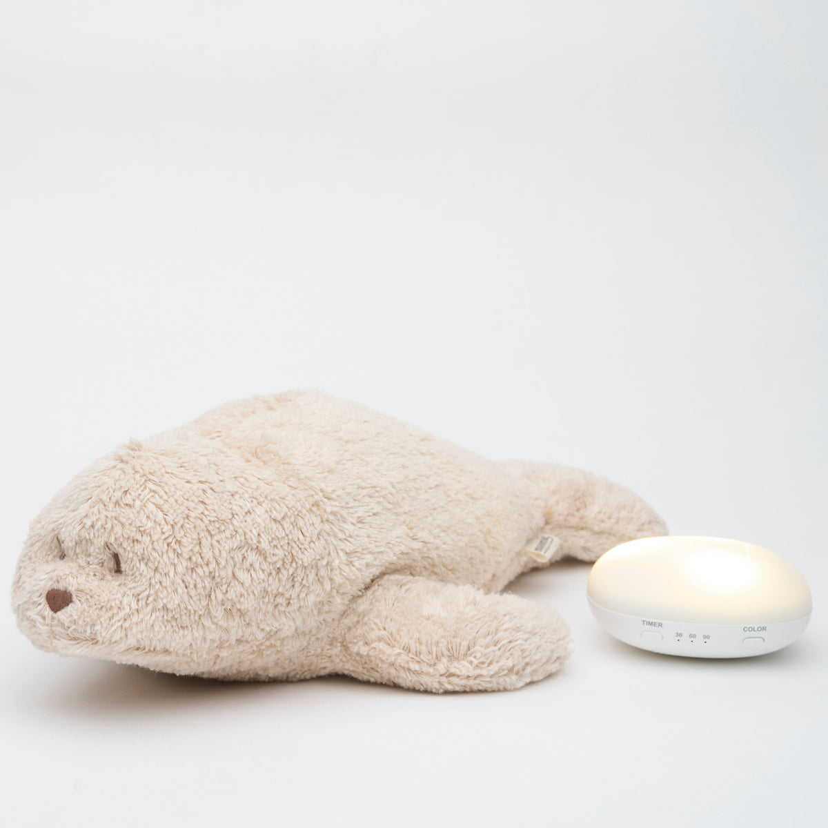 Moonie 2.0 - Knuffel Hartslag en Licht | Humming Zeehondje Seal Sand