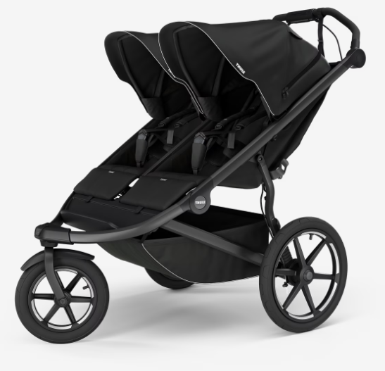 Thule Urban Glide 3 Kinderwagen Met Magnetisch Gesp Dubbel | Zwart