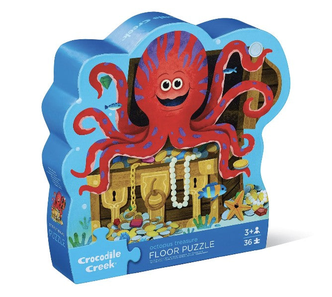 Crocodile Creek puzzel De Schat van de Octopus met 36 stukjes, te koop bij De Gele Flamingo.