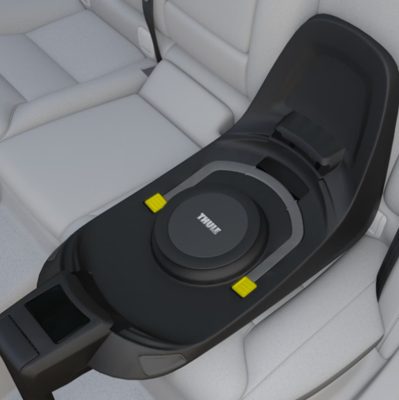 Thule Alfi Isofix Autostoelbasis van De Gele Flamingo, voor een stressvrije installatie.