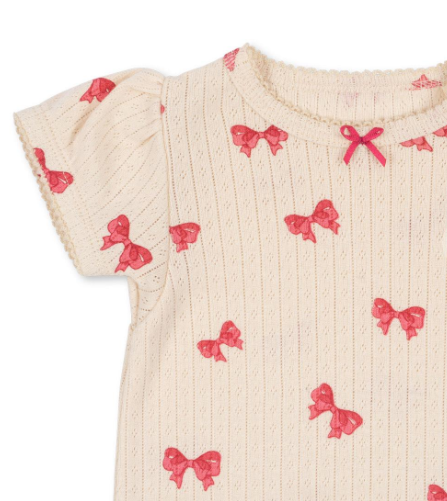 * Konges Sløjd Minnie Puff Sleeve Body | Rosia Bow