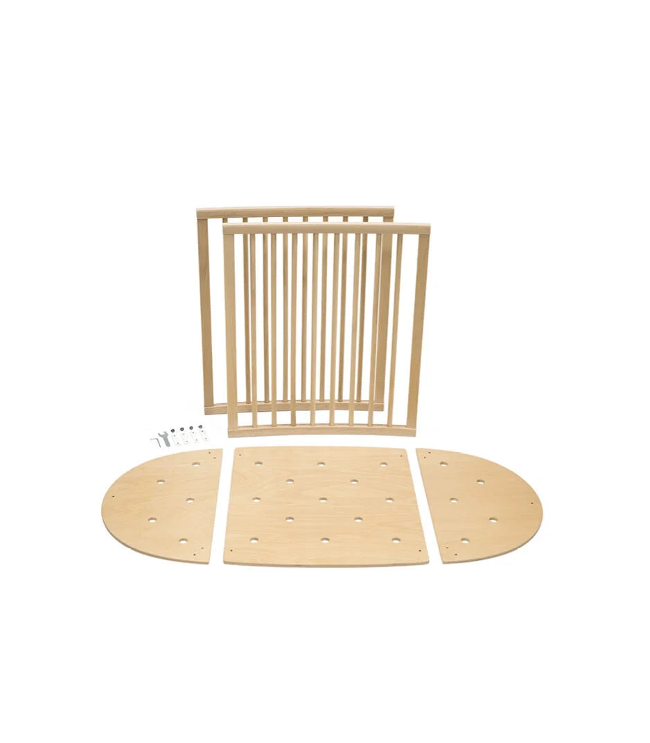 Stokke Sleepi Mini Extensiekit Natural van massief beukenhout bij De Gele Flamingo