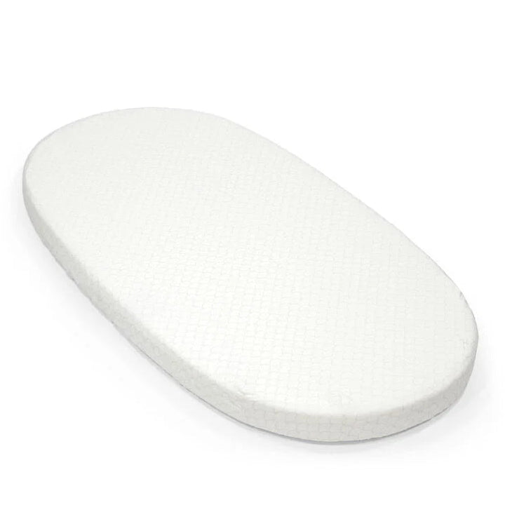 Stokke Sleepi Hoeslaken Wit van 100% katoen voor de ovale matras bij De Gele Flamingo