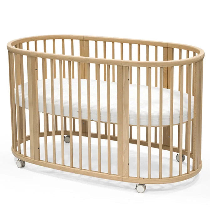Stokke Sleepi Mini Extensiekit Natural van massief beukenhout bij De Gele Flamingo